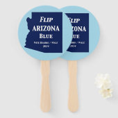 Flip Arizona Blauw in 2024 Handwaaier (Voorkant en achterkant)