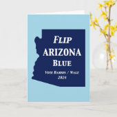 Flip Arizona Blauw in 2024 Kaart (Gele Bloem)