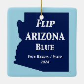 Flip Arizona Blauw in 2024 Keramisch Ornament (Achterkant)