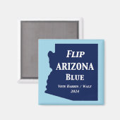 Flip Arizona Blauw in 2024 Magneet (Voorkant / Achterkant)