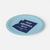 Flip Arizona Blauw in 2024 Papieren Bordje (Gekanteld)