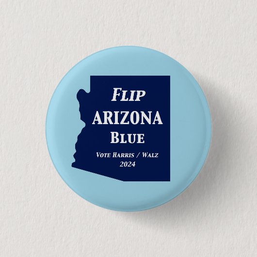 Flip Arizona Blauw in 2024 Ronde Button 3,2 Cm (Voorkant)