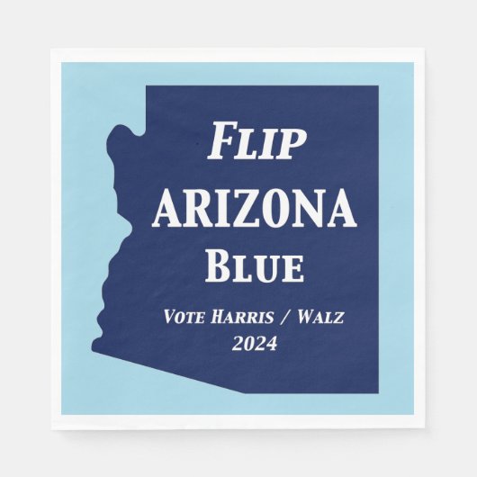 Flip Arizona Blauw in 2024 Servet (Voorkant)
