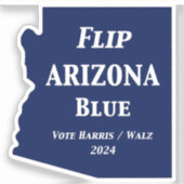 Flip Arizona Blauw in 2024 Sticker (Voorkant)