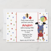 Flip Clown Invitation Kaart (Voorkant)