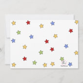 Flip Clown Invitation Kaart (Achterkant)