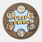 Flip Conroy en vrienden Magneet (Voorkant)
