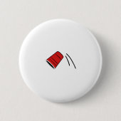 Flip Cup Drink Games Humor Funny Ronde Button 5,7 Cm (Voorkant)