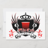 flip cup kampioen koninklijk crest kaart (Voorkant)