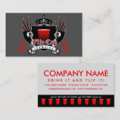 FLIP CUP kampioen loyaliteitskaart Klantenkaartje (Voorkant / Achterkant)