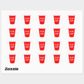 flip cup ronde sticker (Vel)