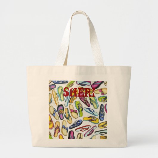 FLIP FLOP BAG GROTE TOTE BAG (Voorkant)