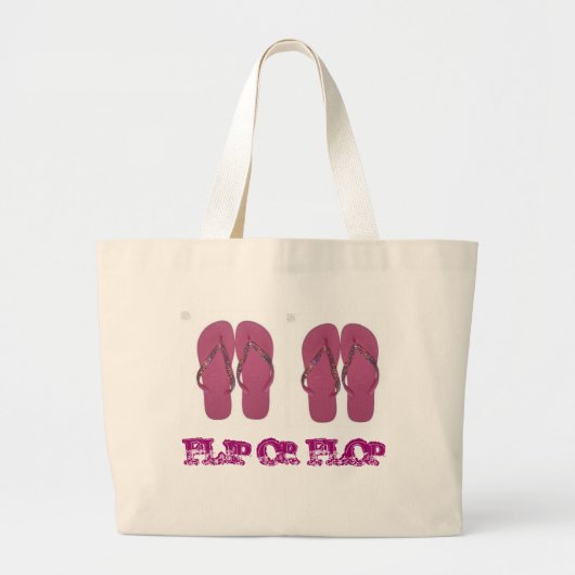 FLIP FLOP BEACH BAG GROTE TOTE BAG (Voorkant)