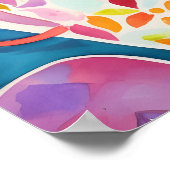 Flip Flop blijf kalm Poster (Hoek)