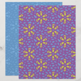Flip-Flop Bloemen Scrapbook Papier