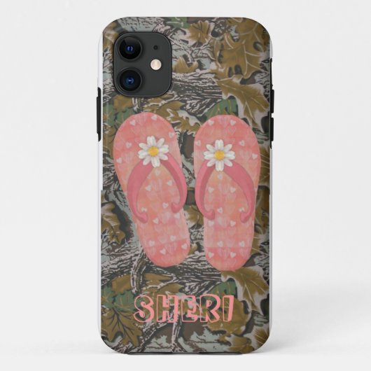 FLIP FLOP CAMO I-PHONE CASE (Achterkant)
