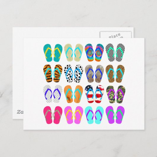 Flip-Flop Chart Briefkaart (Voorkant / Achterkant)