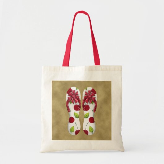Flip Flop Cherries Bag Tote Bag (Voorkant)