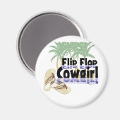 Flip Flop Cowgirl Magnet (Voorkant / Achterkant)