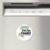 Flip Flop Cowgirl Magnet (Insitu (Vaatwasser))