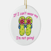 Flip Flop Crisis Keramisch Ornament (Rechts)