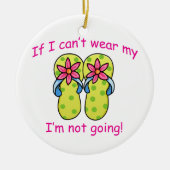 Flip Flop Crisis Keramisch Ornament (Voorkant)