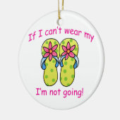 Flip Flop Crisis Keramisch Ornament (Links)