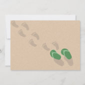 Flip Flop en Flamingo Baby shower Kaart (Achterkant)