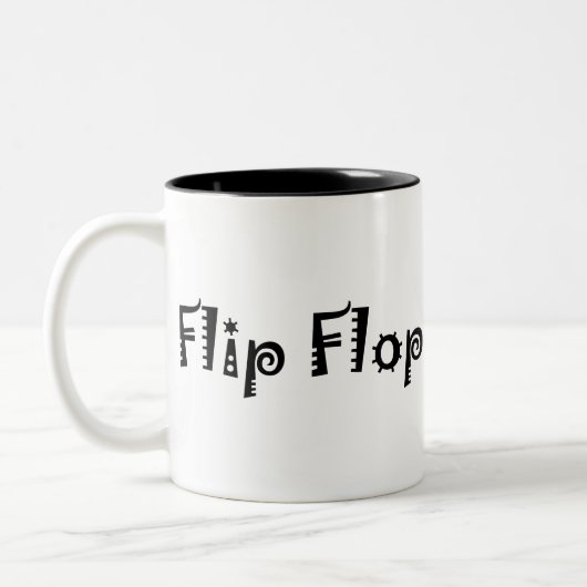 flip flop in Black Tweekleurige Koffiemok (Links)