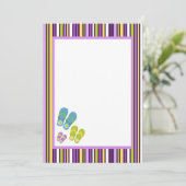 Flip Flop Invite Kaart (Staand voorkant)