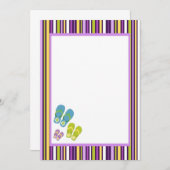 Flip Flop Invite Kaart (Voorkant / Achterkant)