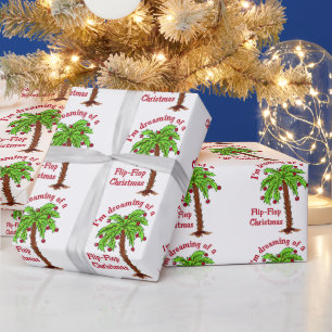 Flip Flop Kerstmis Cadeaupapier