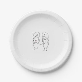 Flip Flop, leuk, sandaal thema Papieren Bordje