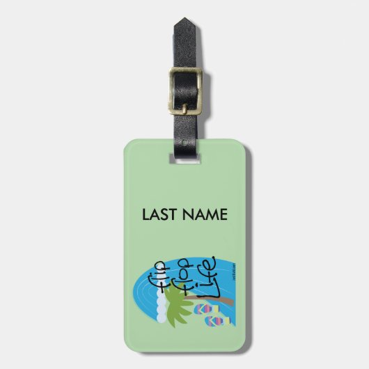 Flip Flop Life-Bagagelabel Bagagelabel (Voorkant verticaal)
