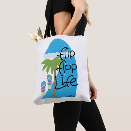 Flip Flop Life Canvas tas (Dichtbij)