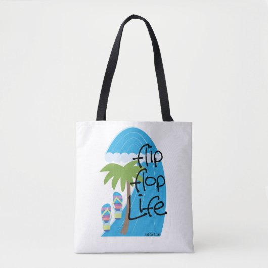 Flip Flop Life Canvas tas (Voorkant)