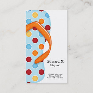 Flip Flop Lifeguard Visitekaartje