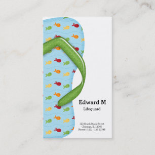 Flip Flop Lifeguard Visitekaartje
