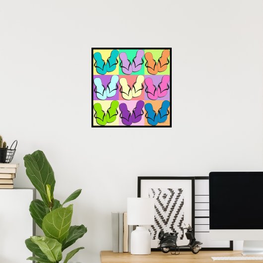 Flip Flop Parade Poster (Thuiskantoor)