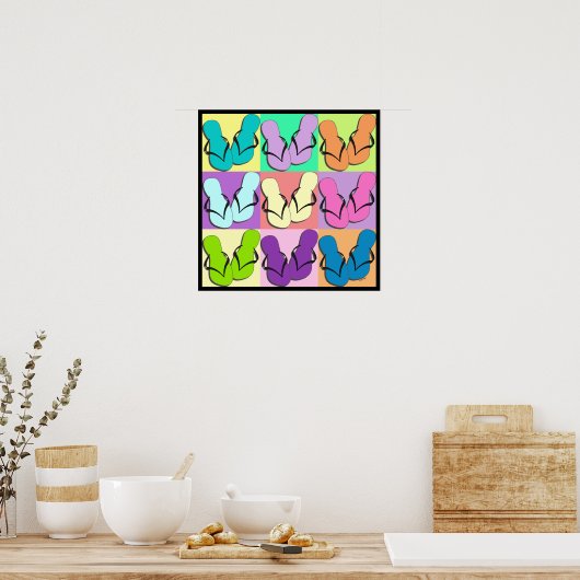 Flip Flop Parade Poster (Keuken)