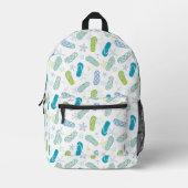 Flip Flop Pattern Bedrukte Rugzak (Voorkant)