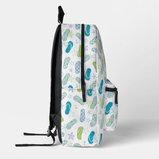 Flip Flop Pattern Bedrukte Rugzak (Links)