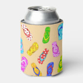 Flip Flop Pattern Blikjeskoeler (Blikje Voorkant)