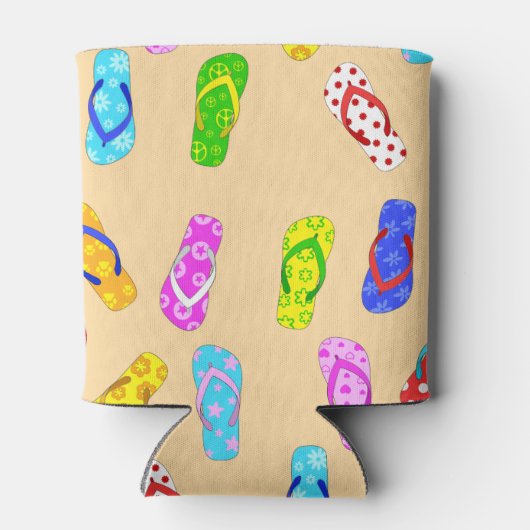 Flip Flop Pattern Blikjeskoeler (Achterkant)