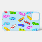Flip Flop Pattern Blue Hoesje-Mate iPhone Case (Achterkant (horizontaal))