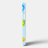 Flip Flop Pattern Blue Hoesje-Mate iPhone Case (Achterkant / Links)