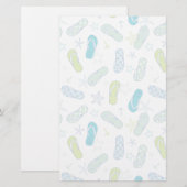 Flip Flop Pattern Briefpapier (Voorkant / Achterkant)