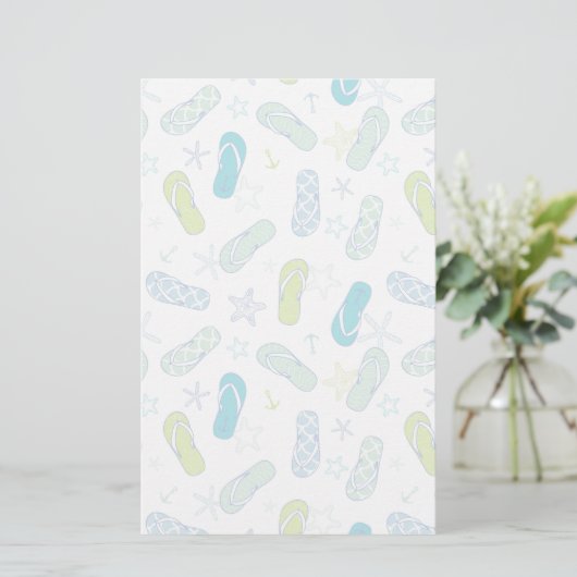Flip Flop Pattern Briefpapier (Staand voorkant)