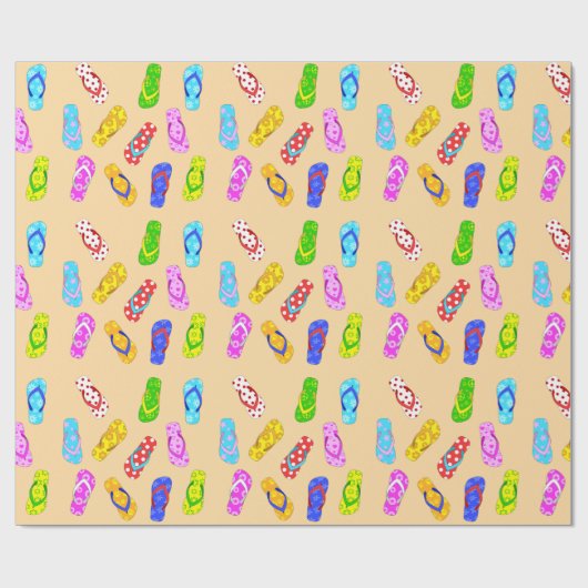 Flip Flop Pattern Cadeaupapier (Vlak)