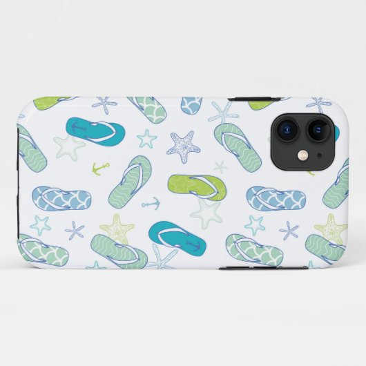 Flip Flop Pattern Case-Mate iPhone Case (Achterkant (horizontaal))